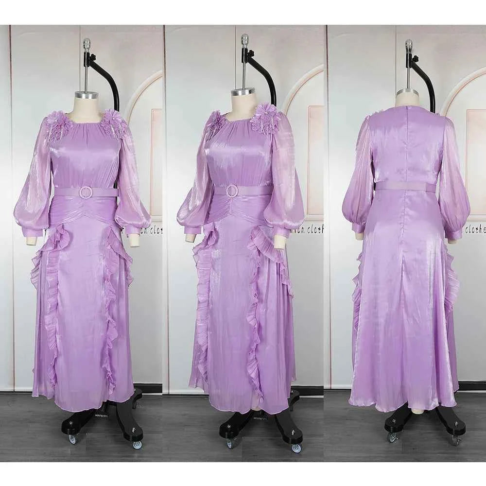 Elegant African Dresses for Women 2025 New Africa Clothing Plus Size Turkey Wedding Party Long Dress Dashiki Ankara Outfits Robe