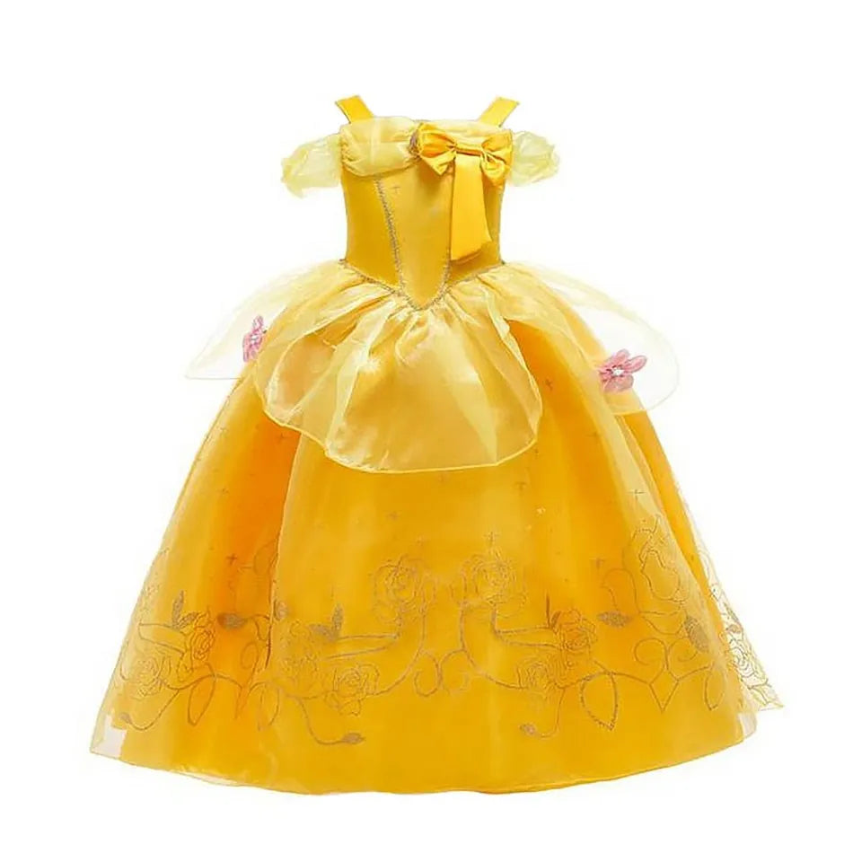 Wood Pencil Girls Belle Floral Princess Dress