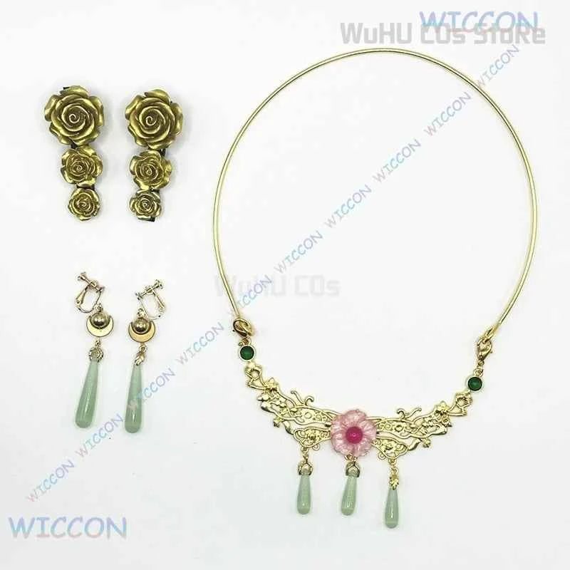 Maomao Necklace Hairpins Cosplay Accessories Anime The Apothecary Diaries Cosplay Ear Clips Props Headwear Halloween Girls Women