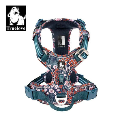 TRUE LOVE Pet Harness No Pull Nylon Reflective Dog Harness Adjustable Comfortable Control Step-in Brilliant Truelove TLH5654