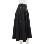 Wholesale New American Retro Irregular Skirt Hot Girl Sexy Punk Black Clothing Dark Style Women Summer Autumn Fashion Streetwear