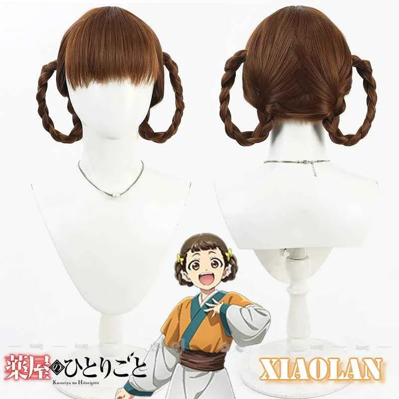 Anime The Apothecary Diaries Xiaolan Cosplay Costume Wig Hanfu Dress Coat Belt Hairpins Props Women Girls Kusuriya no Hitorigoto