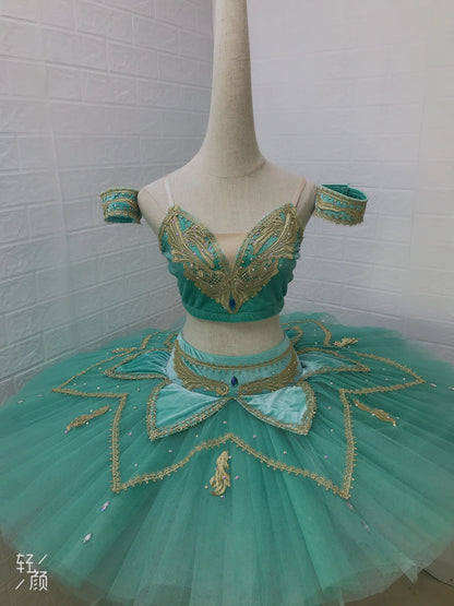 SS69 Women's Professional Classical Pancake Ballet Tutu with 9-Layer Tulle