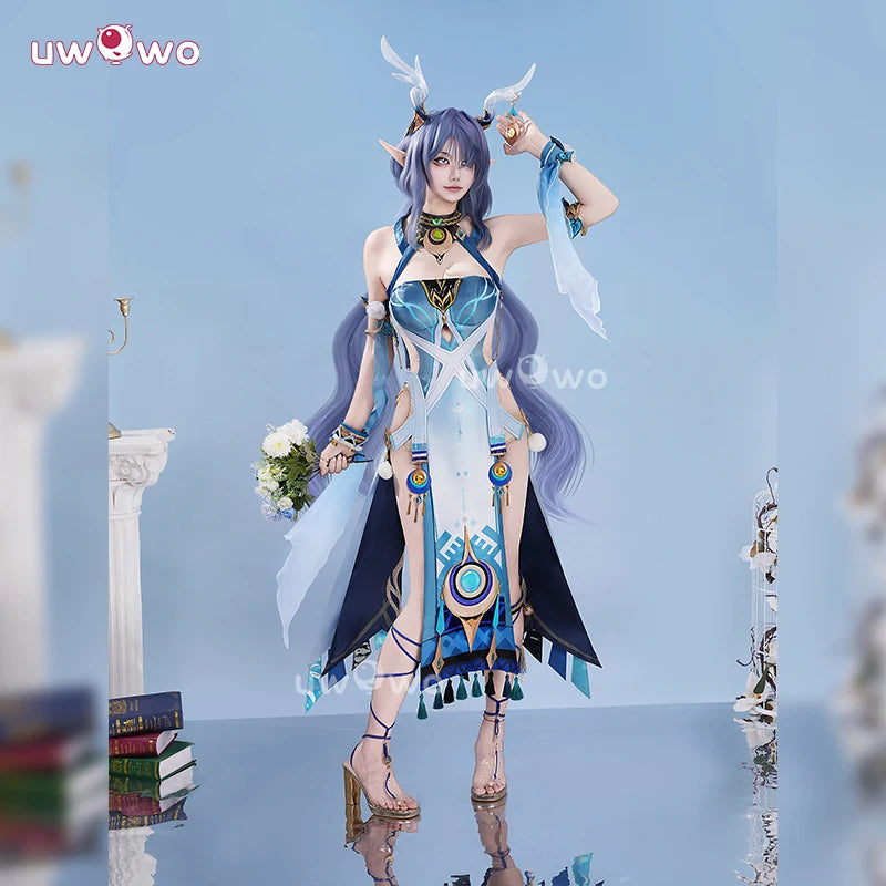 UWOWO Lauma Cosplay Collab Series: Genshin Imapct Lauma Cosplay Costume With Ears XS-2XL Halloween Costume