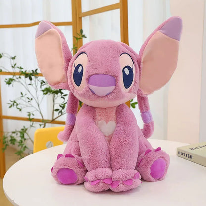 40/50CM Anime Cartoon Disney's Lilo & Stitch Kawaii Girl Plush Dolls Cute Angel Large Plush Toys Girl's Christmas Birthday Gifts SS69 19.69 Angel / 40cm