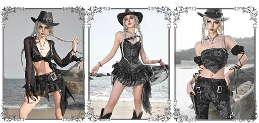 Blood Supply Original Punk Aesthetic dress hot girl Dragon Pattern Denim Sexy Slim Fit Dress Summer Halter Ruffles Short Dresses SS69