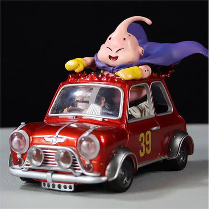 Dragon Ball Z Majin Buu Anime Figures Fat Buu Figurine Mr. Satan Drive Car 12cm Pvc Statue Model Desktop Decoration Toys Gifts SS69