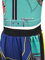 Anime Movie Cosplay Costume Set - Dress & Pants for Girls
