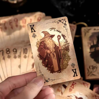 2 boxes/set Creative Retro Playing Cards Retro Castle Girl Blue Core Paper Material Strong and Durable Casual Game Tools