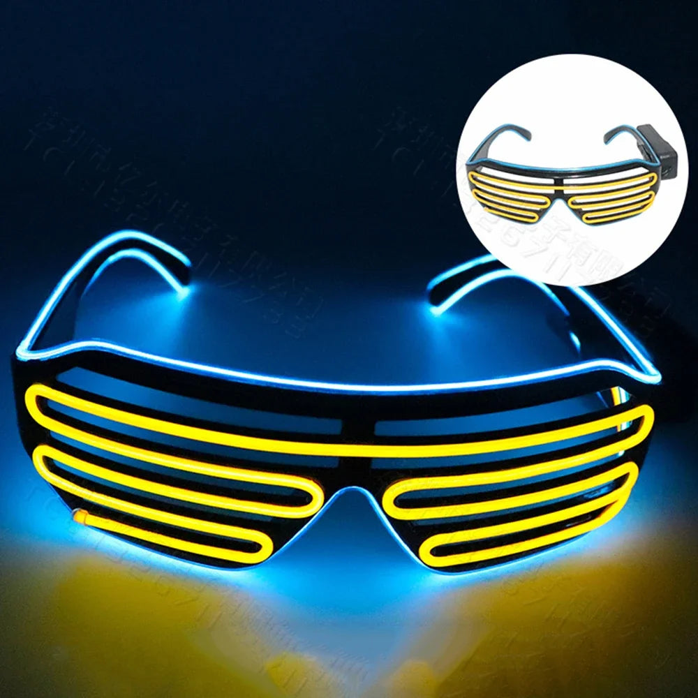 LED Glow Glasses with Blinking Modes for Parties