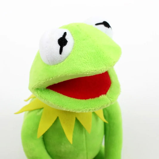 Anime Kermit The Frog Funny Kawaii Plush Doll Hand Puppet Schoolbag Frog Cute Plush Toy Ventriloquist Performance Props For Baby
