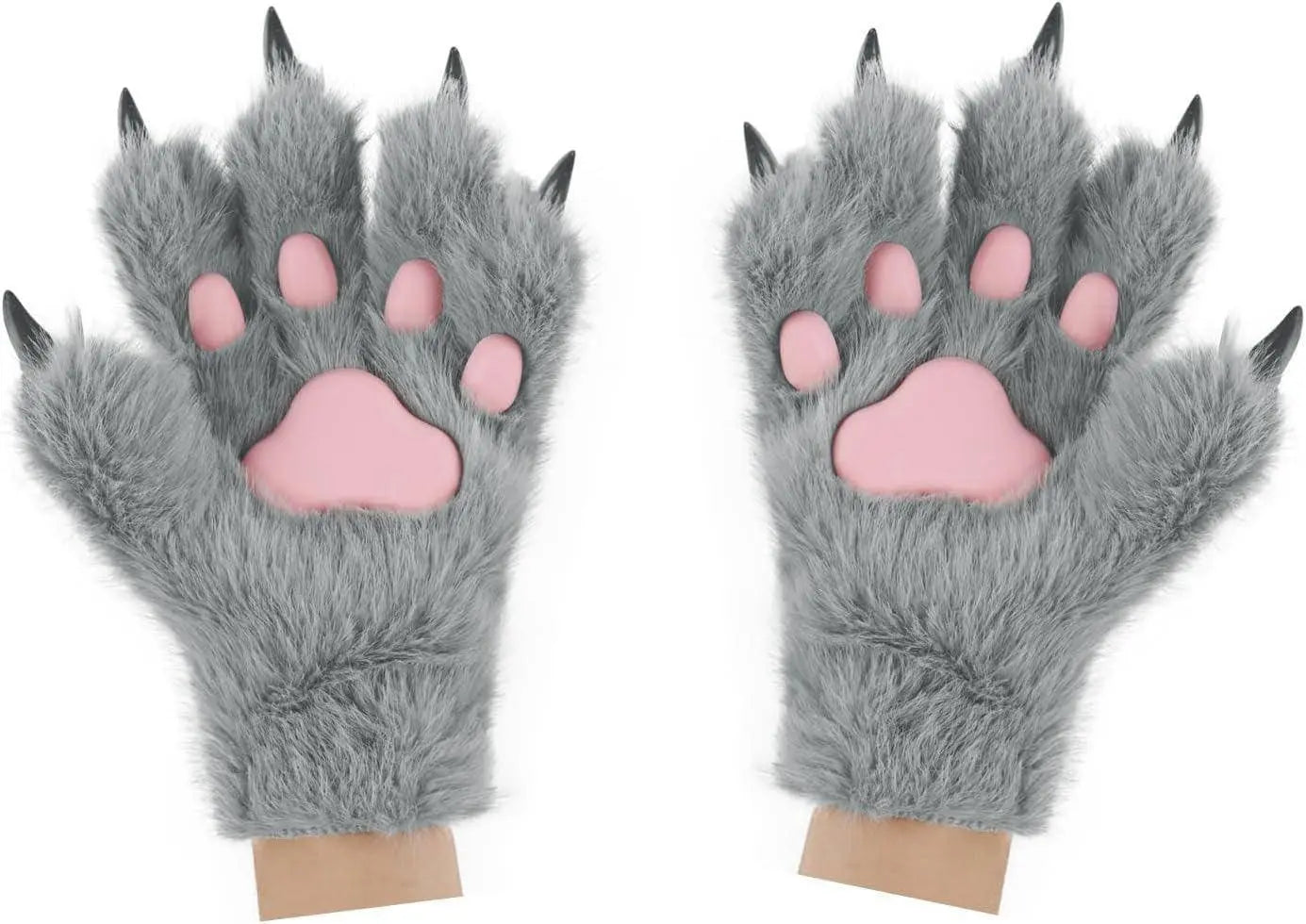 Set Di Guanti per Cosplay Con Orecchie Soffici, per Halloween, Natale, Carnevale, Feste - SS69