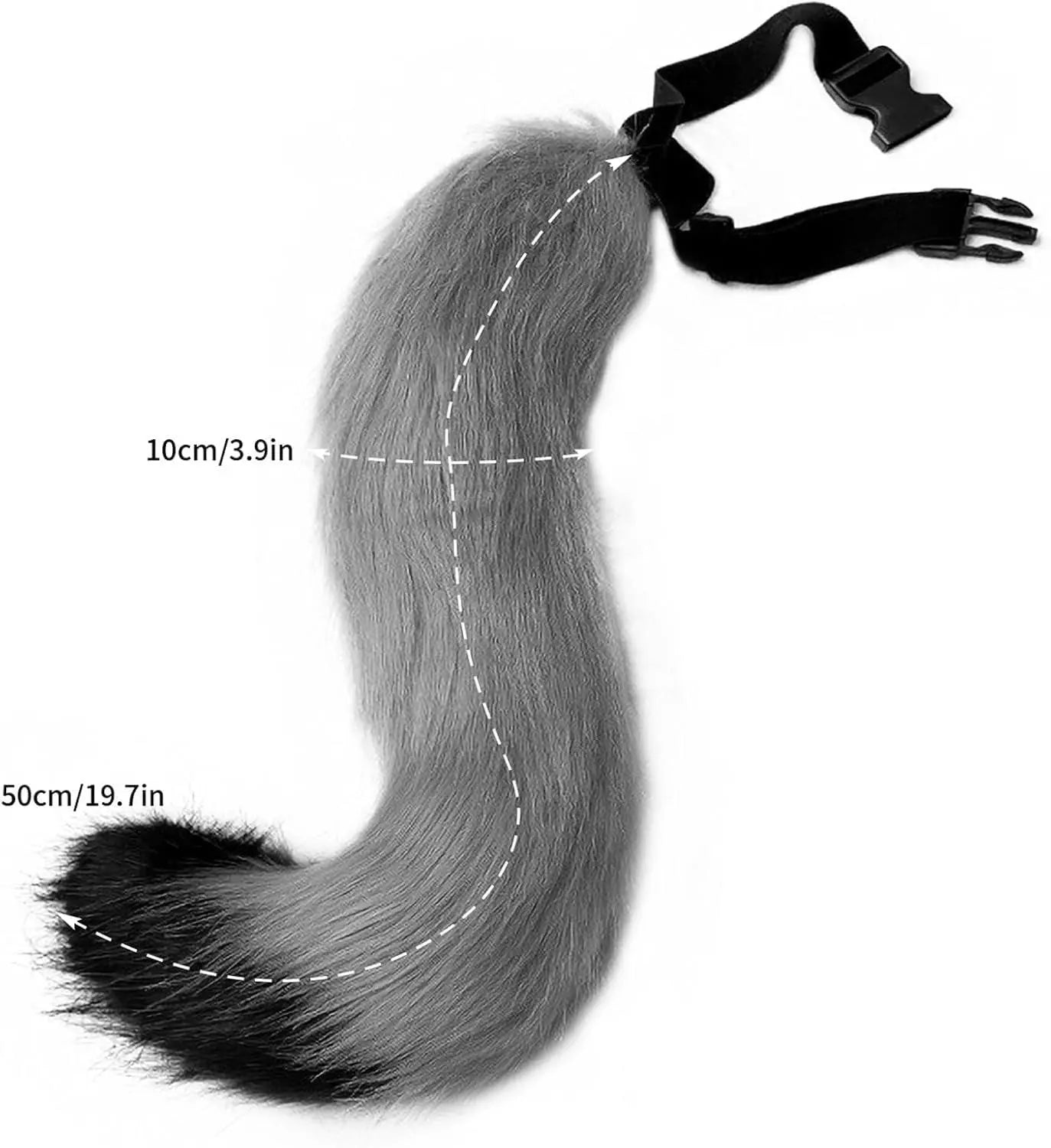 Set Di Guanti per Cosplay Con Orecchie Soffici, per Halloween, Natale, Carnevale, Feste - SS69