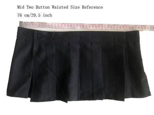 Sexy Adjustable Mini Skirt Black A-Line Pleated Skirt Low Rise Waist Ruffled Skirt Micro Mini Skirt Women's Club Wear Outfits - SS69