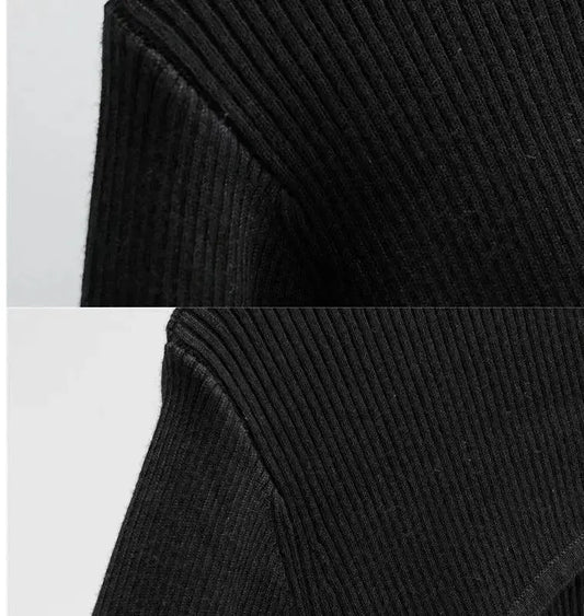 Sexy Elegant Super-Short Long Sleeve T-shirts Women's Cropped Top Ladies Solid Vintage Crop Top Spring Autumn Tees Female Blouse - SS69