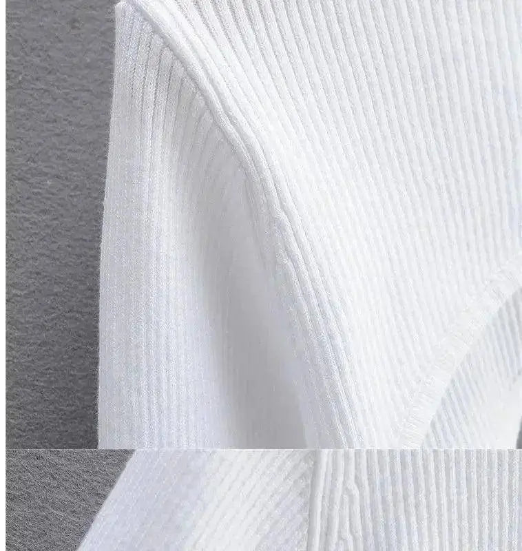 Sexy Elegant Super-Short Long Sleeve T-shirts Women's Cropped Top Ladies Solid Vintage Crop Top Spring Autumn Tees Female Blouse - SS69