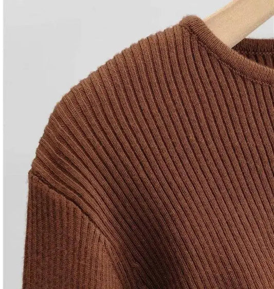 Sexy Elegant Super-Short Long Sleeve T-shirts Women's Cropped Top Ladies Solid Vintage Crop Top Spring Autumn Tees Female Blouse - SS69