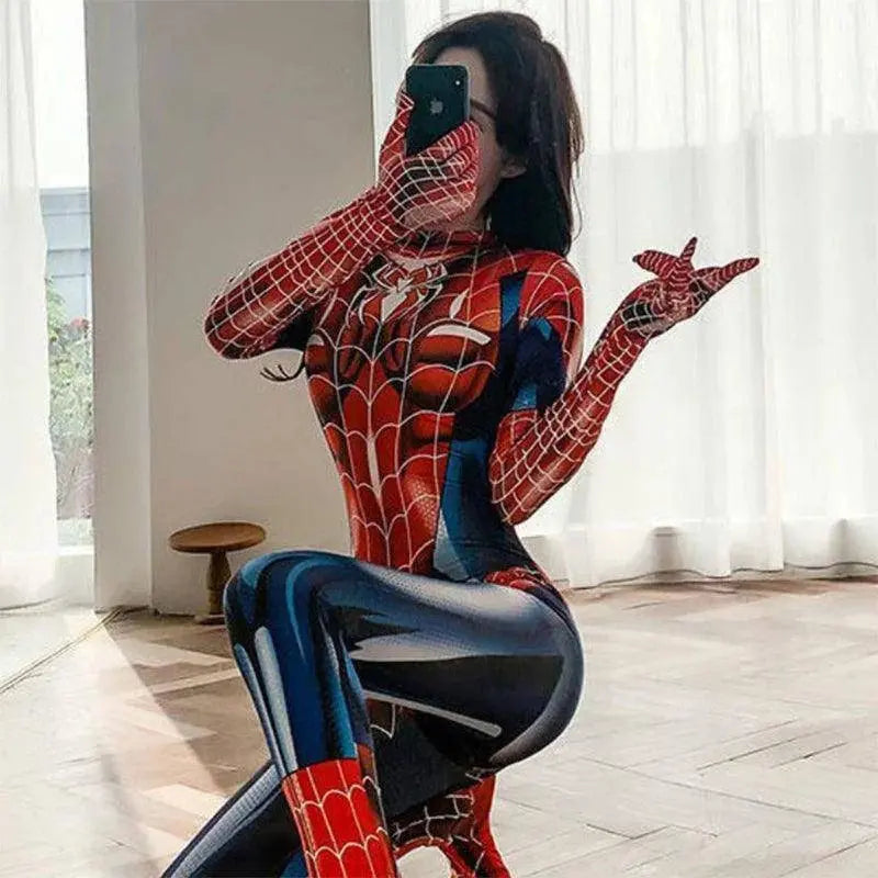Sexy Spiderwoman Cosplay | Zentai Bodysuit for Women and Girls - SS69