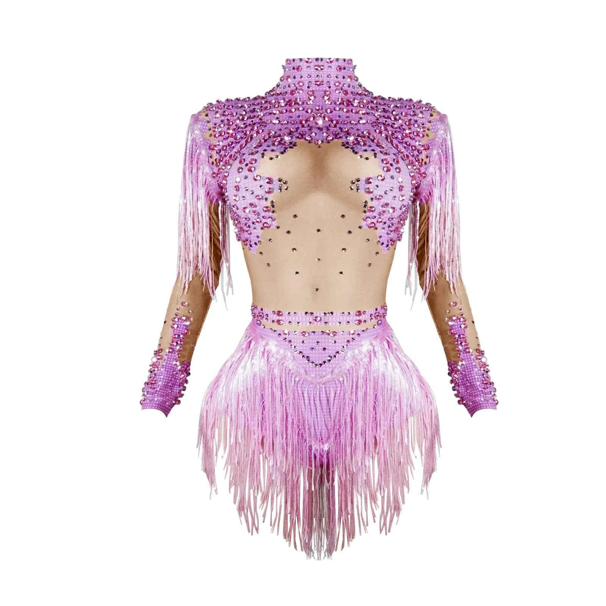 Custom rhinestones bodysuit tassels women Celebrate stage Team pole dance club party fashion leotard clothing