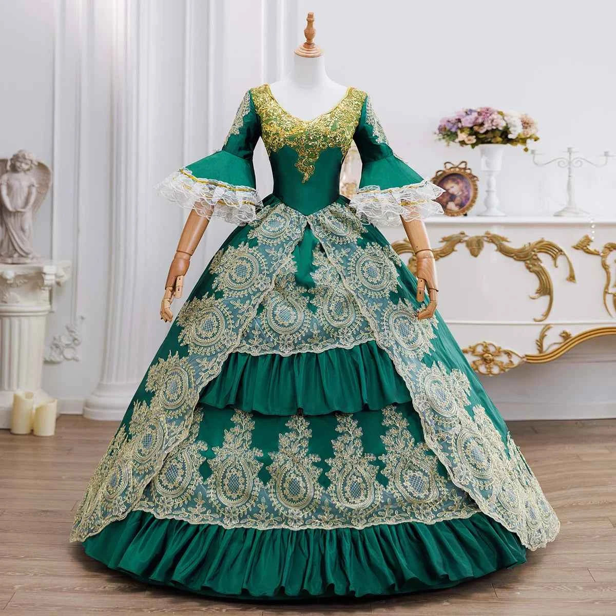 Customized Women Renaissance Victorian Party Dresses Baroque Historical Theater Masquerade Gowns