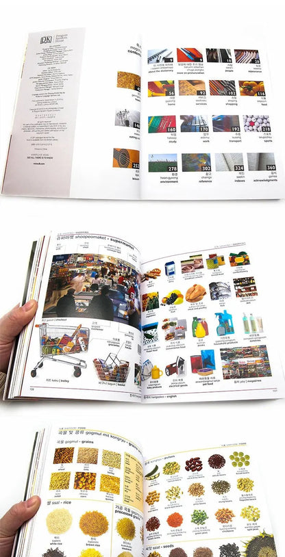 DK Korean English Bilingual Visual Dictionary Bilingual Comparative Illustrated Dictionary Book English Original SS69