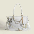 Y2K Labyrinth Butterfly Spider Web Letter Chain Handbags DIY Transparent Ita Bag Lolita Gothic Tote Vintage Fashion Shoulder Bag