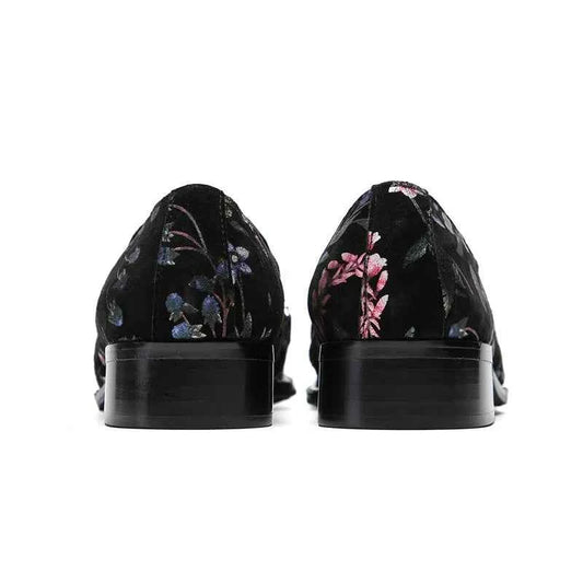 Special Square Toe Men's Shoes Slip on Genuine Leather Dress Men Party, Business, and Wedding Shoes men