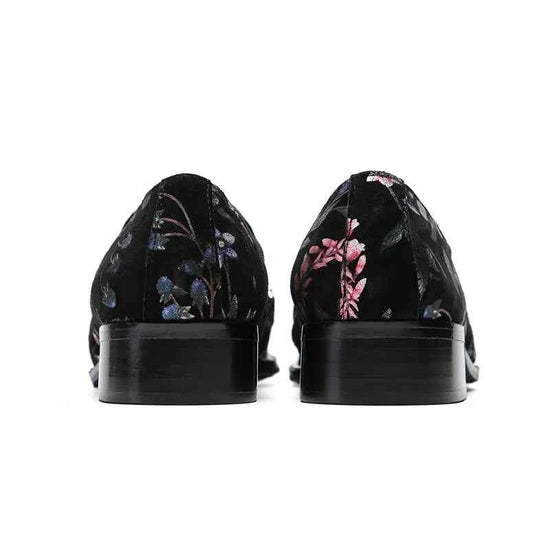 Special Square Toe Men's Shoes Slip on Genuine Leather Dress Men Party, Business, and Wedding Shoes men