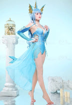 Anime Vaporeon Cosplay Costume Women's Sexy Bodysuit Tail Suit One-Piece Swimsuit Bathing suit Halloween Carnival Party Clothes