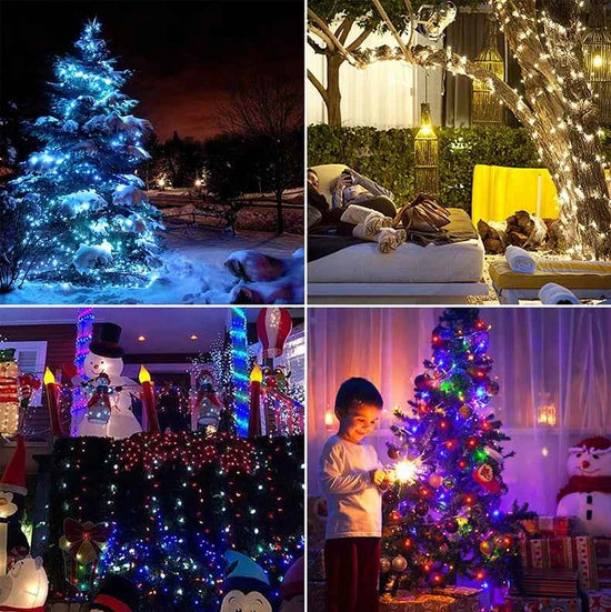 50M 100M 24V LED Christmas lights Green Wire Leather Fairy Lights String Waterproof Outdoor Garden Party Wedding Garland Decor
