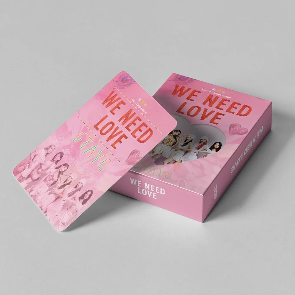 50 Cards / Set Stayc New Album Laser Card Lomo Card Girl Group Print Photo Card Beautiful Photo Fan Girl Gift Small Card Kpop SS69