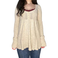 2000s Vintage Long Sleeve Babydoll Knitted Sweater Tops Cottage Milkmaid Pullovers Aesthetic Grunge Y2k Knitwear T-shirts Women SS69 33.69 Type 1 / S