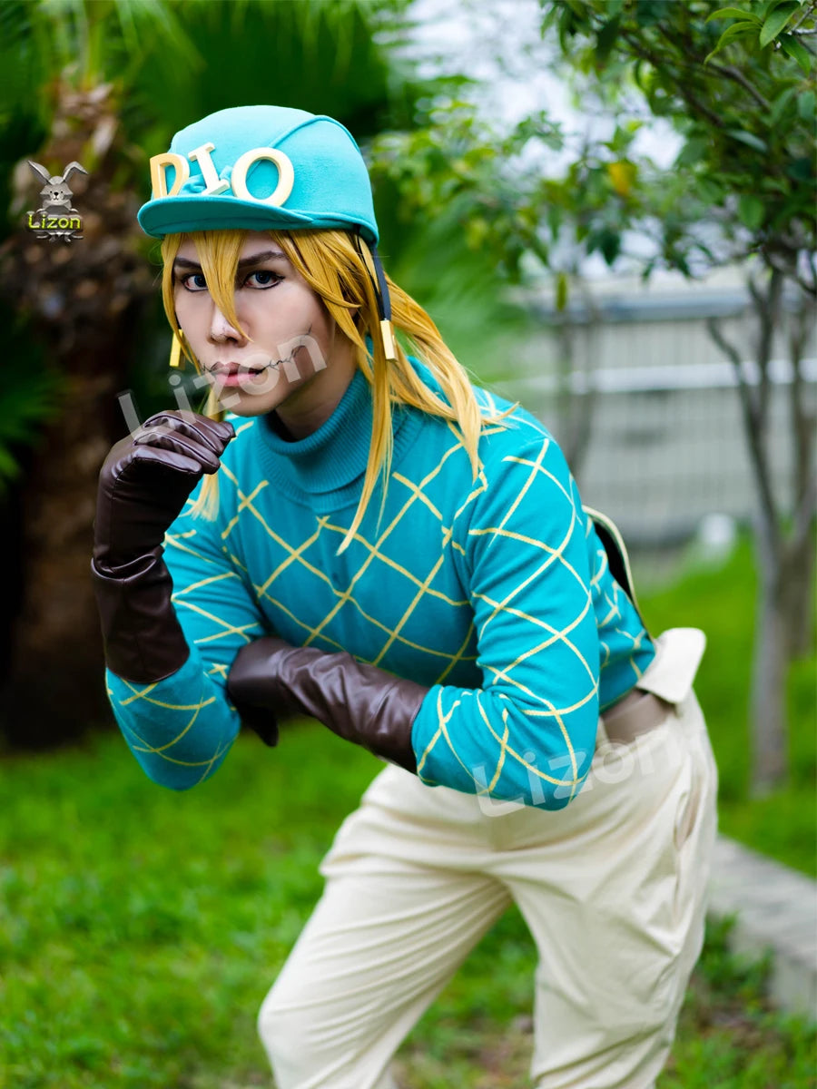 JoJo Bizarre Adventure STEEL BALL RUN Diego Brando Cosplay Knitted Sweater Unisex Tops Gifts