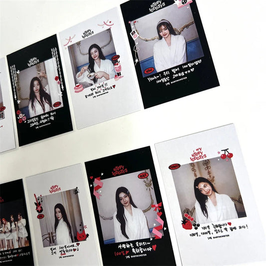 8pcs/set KPOP BABYMONSTER Album HAPPY 1000 DAYS LOMO Card Tea Lu Bao Monster Photo Card AHYEON HARAM RORA RUKA ASA Postcard SS69