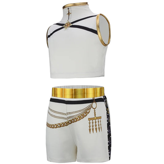 SS69 Anime Movie Cosplay Costume Set for Girls Cotton Polyester Dress Pants