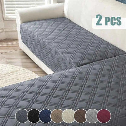 2pcs/Set Water Repellent Pets Kids Corner Sofa Seat Cover Anti Dirty Dog Bed Mattress Cover Non-Slip Chaise Longue Slipcover