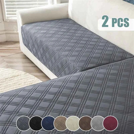 2pcs/Set Water Repellent Pets Kids Corner Sofa Seat Cover Anti Dirty Dog Bed Mattress Cover Non-Slip Chaise Longue Slipcover