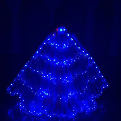 Belly Dance LED Isis Wings Both Sides Fluorescent Butterfly Performance Belly Dancing Bellydance Carnival Led Costumes Shows