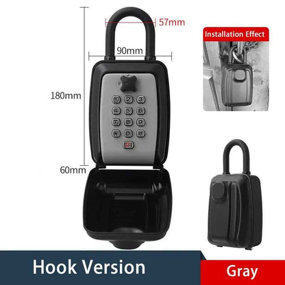 Waterproof Wall Mounted Key Safe Box Anti-theft Key Storage With Combination Password Lock Homestay Office Home Indoor Outdoor