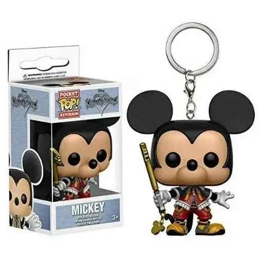 New 22 Styles Funko Pocket pop Keychains Mickey Mouse Minnie Donald Duck Stitch Angel Elvis TIKI Lilo Scrump Vinyl Figure Toys