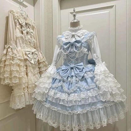Kawaii Lovely Slim Lolita Dress Women Design Sweet Bow Sleeveless Sling Dresses Elegant Cute Pretty New Clothing