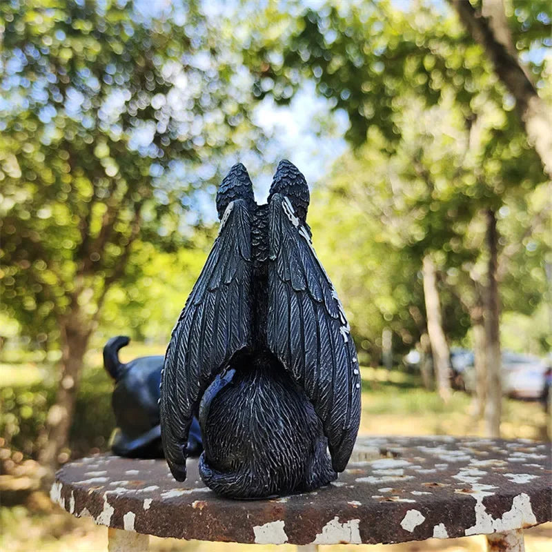 1pc Halloween Magic Black Dragon Snake Griffin Unicorn Mysterious Witches Statue Home Decor Figurine Christmas Desk Ornaments