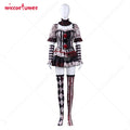 【Ready for Ship】Miccostumes Women's Vintage Dark Clown Dress Set for Halloween Joker Cosplay Costume