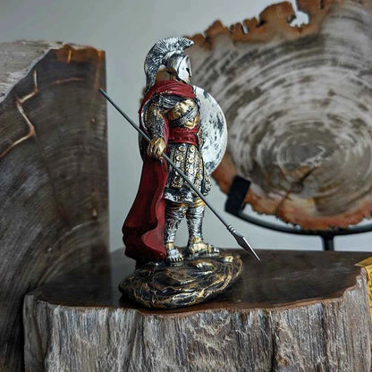 New Retro Spartan Character Craft Figurine Light Luxury Ornaments Home Bedroom Decor Accessories Boyfriend Gift Ideas Collection