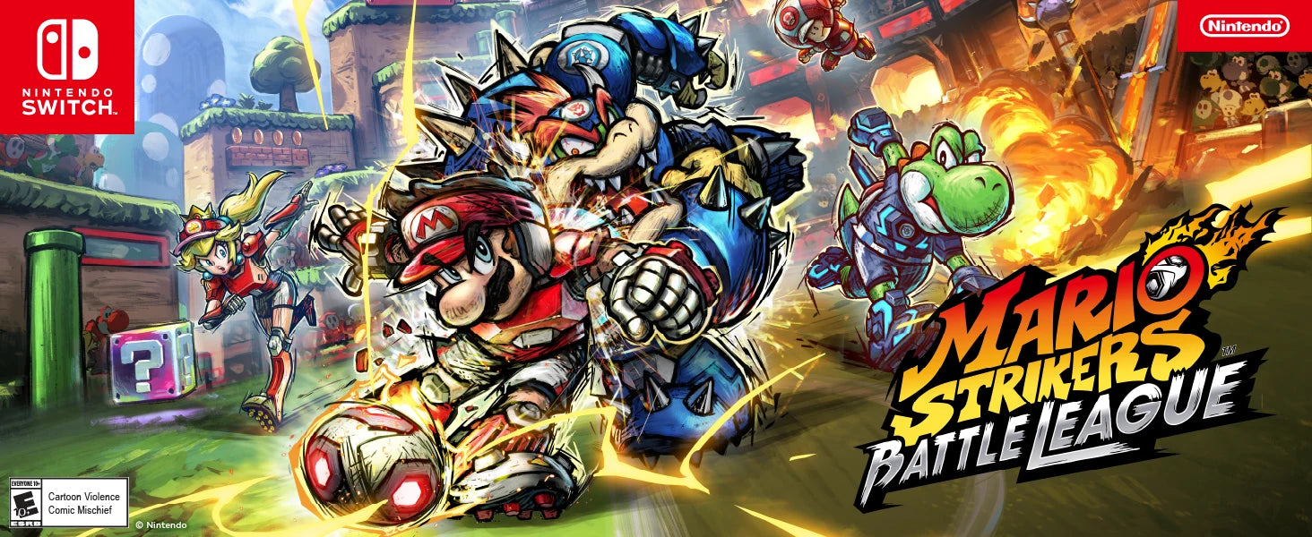 Mario Strikers Battle League Nintendo Switch Game Deals 100% Official Physical Game Card for Switch OLED Lite Game Console SS69