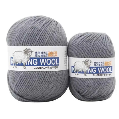 50g/Ball 100% Wool Yarn Pure Merino Thick Thread For Hand Knitting Scarf Sweater DIY Doll Woven Material