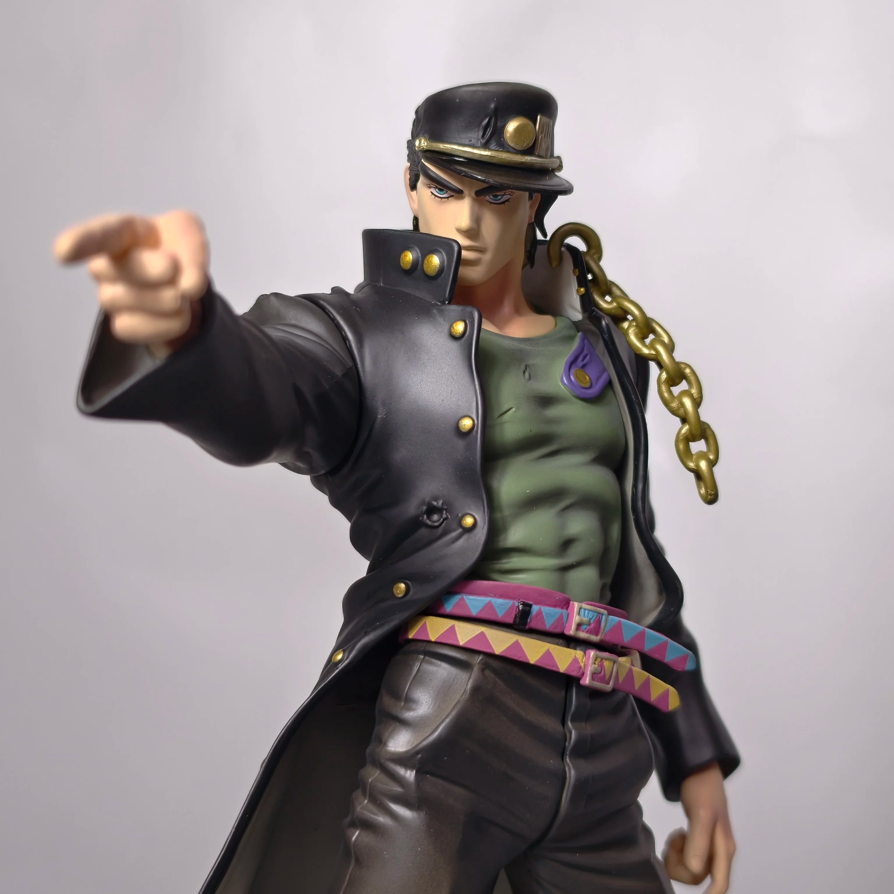 25cm 9.8 inch Anime Jotaro Kujo Figures Pvc Statue Desktop Ornamen Collection Statue Model Decoration Room Desk Toys Gifts
