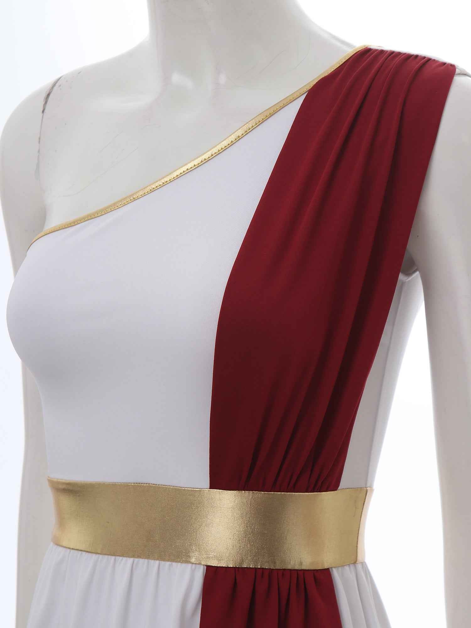 Womens Ancient Greek Princess Dress Goddesses Toga Costume for Halloween Carnival Party Deity Queen Cosplay Chiffon Robe Gown