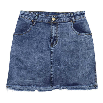 Mini Skirt Women's Wash Mini Female Short Skirts Summer Women's Sexy Denim Skirt Skirts for Women Knee Length Casual SS69 22.69 Dark Blue / M / CN