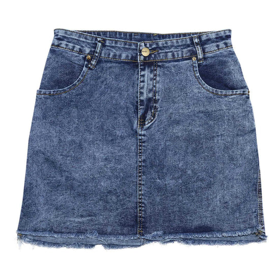 Mini Skirt Women's Wash Mini Female Short Skirts Summer Women's Sexy Denim Skirt Skirts for Women Knee Length Casual SS69 22.69 Dark Blue / M / CN